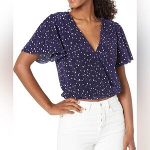 Astr The Label Plisse Ribbed Blouse